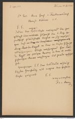 k.k. naturhistorisches Hofmuseum, Intendanzakten 1885-1896 (Hauer), Aktenzahl Z.270/1888, Seite 1